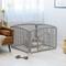 Show in main carousel: IRIS 4-8 Panel Dog Exercise Playpen with Door, 24-in, Light Gray slide 7 of 11