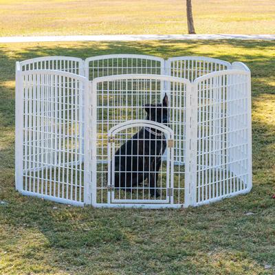 Show full view: IRIS 4-8 Panel Dog Exercise Playpen with Door, 34-in, White slide 6 of 11