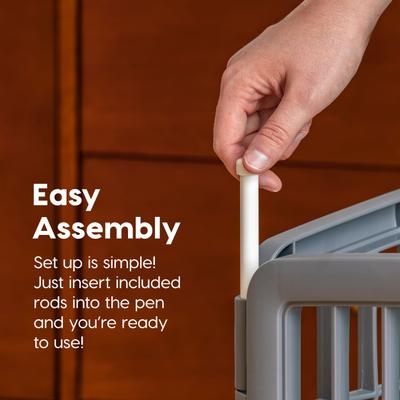 Show full view: IRIS 4-Panel Dog Exercise Playpen, 24-in, Gray slide 3 of 11