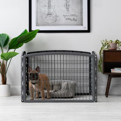 Show full view: IRIS 4-Panel Dog Exercise Playpen, 24-in, Gray slide 6 of 11