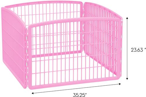 Show full view: IRIS 4-Panel Dog Exercise Playpen, 24-in, Pink slide 5 of 11