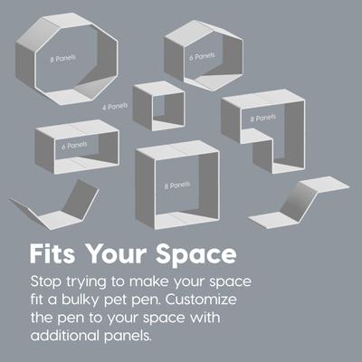 Show full view: IRIS 4-Panel Dog Exercise Playpen, 24-in, White slide 8 of 11