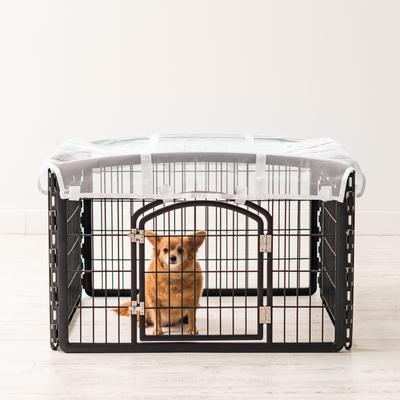 Show full view: IRIS 46" x 46" Mesh Fabric Top Cover for 24-in 4-Panel Dog Playpen, White slide 3 of 8