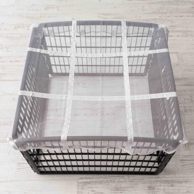 Show full view: IRIS 46" x 46" Mesh Fabric Top Cover for 24-in 4-Panel Dog Playpen, White slide 4 of 8