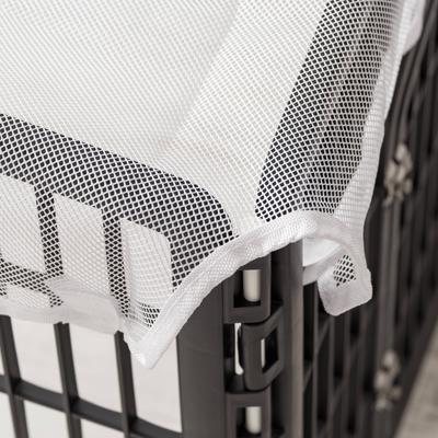 Show full view: IRIS 46" x 46" Mesh Fabric Top Cover for 24-in 4-Panel Dog Playpen, White slide 6 of 8