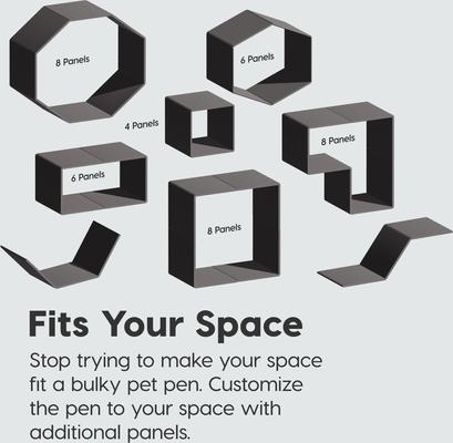 Show full view: IRIS 8-Panel Dog Exercise Playpen, 34-in, Black slide 5 of 10