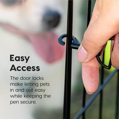 Show full view: IRIS USA 8 Panel Metal Dog Playpen, 24-in slide 4 of 8