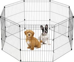 IRIS USA 8 Panel Metal Dog Playpen, 30-in