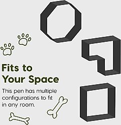 IRIS USA 8 Panel Metal Dog Playpen, 30-in slide 2 of 6