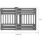 Show in main carousel: IRIS Adjustable Small & Medium Breed Dog Gate, 24-39-in, Gray slide 2 of 10