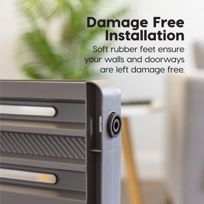 Show full view: IRIS Adjustable Small & Medium Breed Dog Gate, 24-39-in, Gray slide 3 of 10