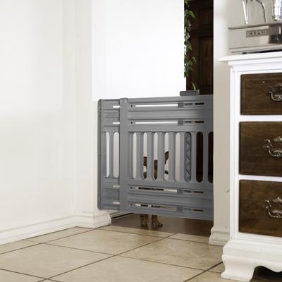 Show full view: IRIS Adjustable Small & Medium Breed Dog Gate, 24-39-in, Gray slide 7 of 10