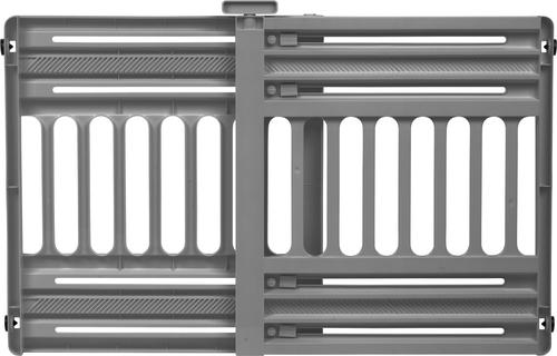 Show full view: IRIS Adjustable Small & Medium Breed Dog Gate, 24-39-in, Gray slide 8 of 10