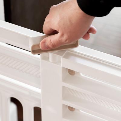 Show full view: IRIS Adjustable Small & Medium Breed Dog Gate, 24-39-in, White, 2 count slide 4 of 10