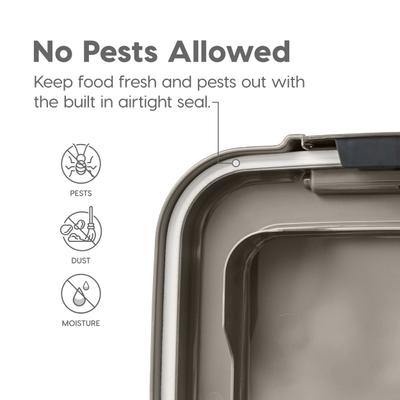 IRIS Airtight Cat, Dog & Bird Food Storage Container with Attachable Casters