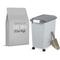 Show in main carousel: IRIS WeatherPro Airtight Attachable Wheels & Scoop Dog, Cat & Bird Food Storage Container, Gray, 30-lbs slide 1 of 11