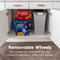 Show in main carousel: IRIS WeatherPro Airtight Attachable Wheels & Scoop Dog, Cat & Bird Food Storage Container, Gray, 40-lbs slide 4 of 11