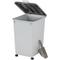 Show in main carousel: IRIS WeatherPro Airtight Attachable Wheels & Scoop Dog, Cat & Bird Food Storage Container, Gray, 54-lbs slide 9 of 11