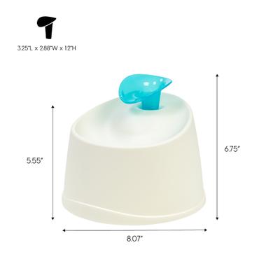 Show full view: IRIS Dog & Cat Two Flow Options Automatic Water Fountain, Blue, 44-oz slide 2 of 11