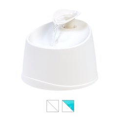 IRIS Dog & Cat Two Flow Options Automatic Water Fountain, White, 44-oz