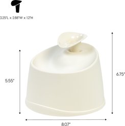 IRIS Dog & Cat Two Flow Options Automatic Water Fountain, White, 44-oz slide 2 of 9
