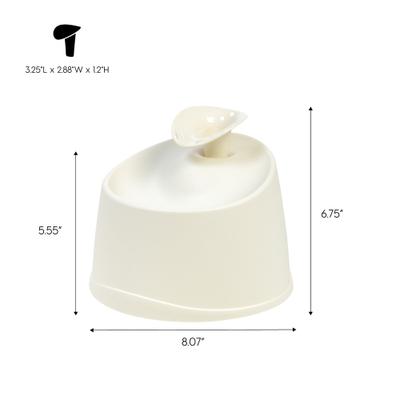 Show full view: IRIS Dog & Cat Two Flow Options Automatic Water Fountain, White, 44-oz slide 3 of 12