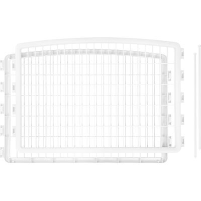 IRIS IRIS Dog Playpen 2-Panel Add-On, 24-in, White