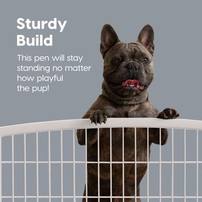 Show full view: IRIS Dog Playpen 2-Panel Add-On, 24-in, White slide 4 of 12