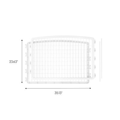 Show full view: IRIS Dog Playpen 2-Panel Add-On, 24-in, White slide 5 of 12