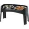 Show in main carousel: IRIS Elevated Dog Feeder with Attachable Feet, Black, 8-cup slide 1 of 11