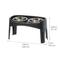 Show in main carousel: IRIS Elevated Dog Feeder with Attachable Feet, Black, 8-cup slide 2 of 11