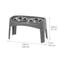 Show in main carousel: IRIS Elevated Dog Feeder with Attachable Feet, Gray, 8-cup slide 3 of 12