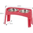 Show in main carousel: IRIS Elevated Dog Feeder with Attachable Feet, Red, 8-cup slide 3 of 9