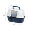 Show in main carousel: IRIS Hooded Corner Cat Litter Box with Front Door Flap, Navy slide 2 of 10