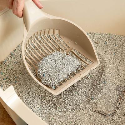 Show full view: IRIS Jumbo Cat Litter Scoop with Comfort Handle Sturdy Smooth Plastic Finish, Almond slide 3 of 6