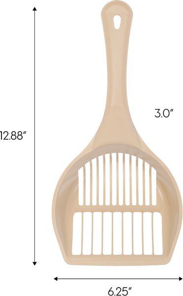 Show full view: IRIS Jumbo Cat Litter Scoop with Comfort Handle Sturdy Smooth Plastic Finish, Almond slide 5 of 6