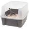 Show in main carousel: IRIS Large Cat Litter Box with Scatter Shield & Scoop, Dark Gray slide 3 of 11