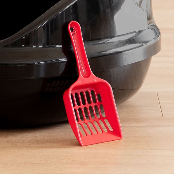 Show full view: IRIS Large High-Back Open Top Cat Litter Pan with Scatter Shield & Scoop slide 7 of 9