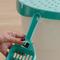 Show in main carousel: IRIS Large Round Top Entry Cat Litter Box & Scoop, White/Green slide 7 of 9
