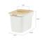 Show in main carousel: IRIS Large Square Top Entry Cat Litter Box, White/Beige slide 4 of 10