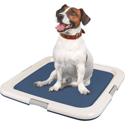 IRIS IRIS Non-skid Dog Plastic Training Pad Holder, Navy, Large