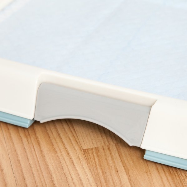IRIS Non-Skid Dog & Puppy Training Pee Pad Holder, Blue, X-Large