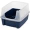 Show in main carousel: IRIS Open Top Cat Litter Box with Scatter Shield, Navy, Large slide 1 of 13