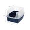 Show in main carousel: IRIS Open Top Cat Litter Box with Scatter Shield, Navy, Large slide 2 of 13