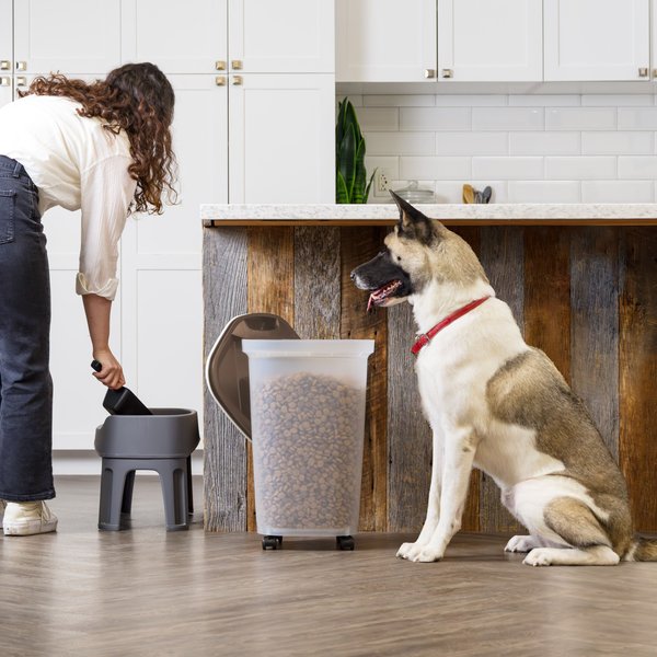 IRIS Premium Airtight Dog Food Storage Container with Casters, Scoop, Seal & Air Valve