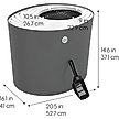 Show in main carousel: IRIS Top Entry Cat Litter Box with Scoop, Gray/White, Large slide 2 of 10
