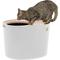 Show in main carousel: IRIS Top Entry Cat Litter Box with Scoop, White/Beige, Large slide 1 of 10