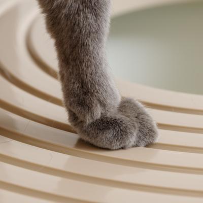 Show full view: IRIS Top Entry Cat Litter Box with Scoop, White/Beige, Large slide 5 of 10