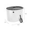 Show in main carousel: IRIS Top Entry Cat Litter Box with Scoop, White/Black, Large slide 3 of 12