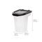 Show in main carousel: IRIS WeatherPro Airtight Dog, Cat & Bird Food Storage Container, Clear & Black, 6-lb slide 2 of 11